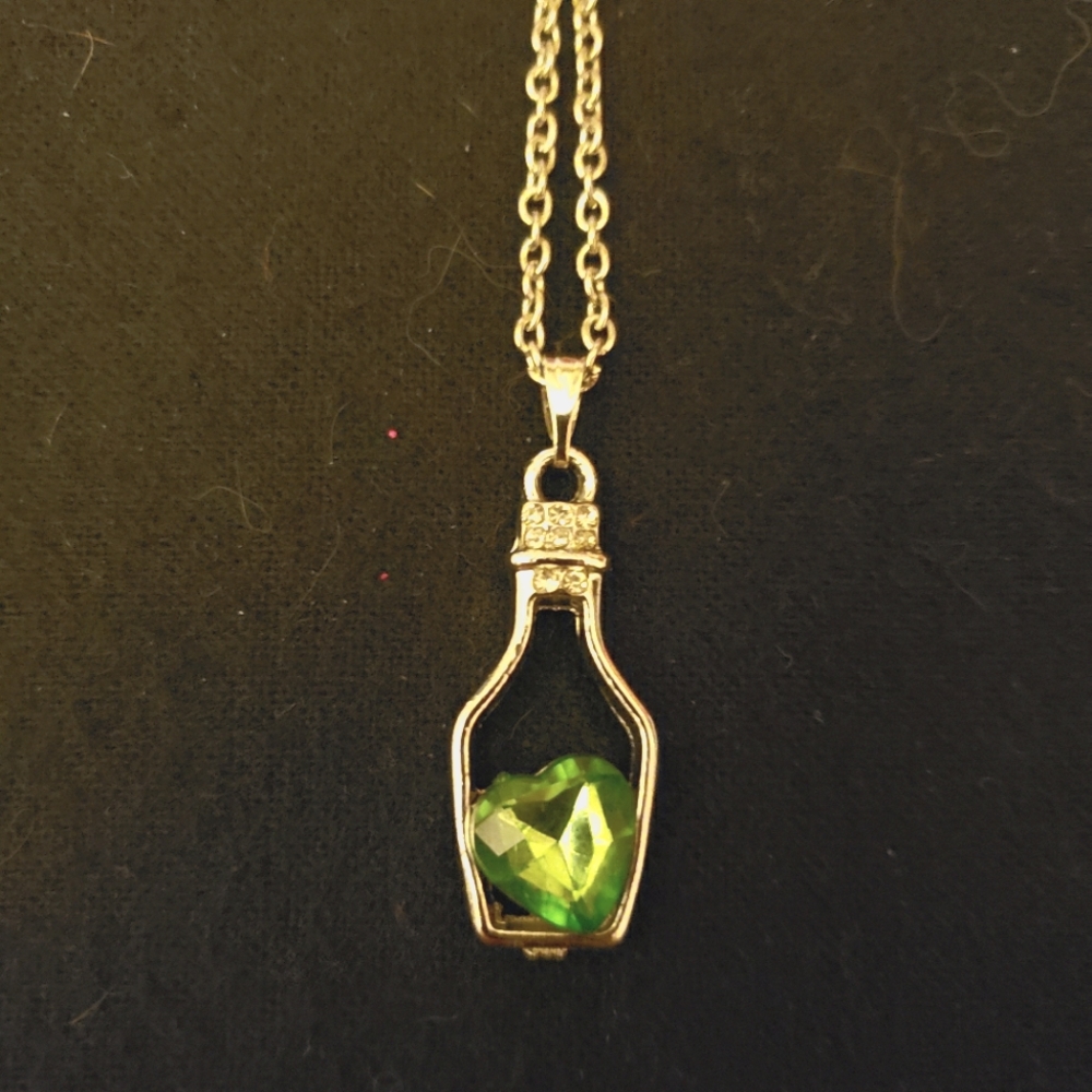 🧙‍♂️Silver necklace wishing bottle